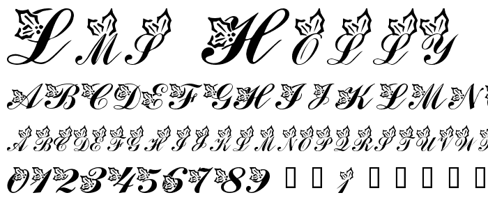 LMS Holly Jolly Christmas font